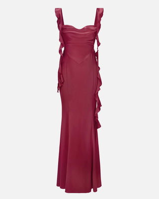 Caroline Dark Fuchsia Dress