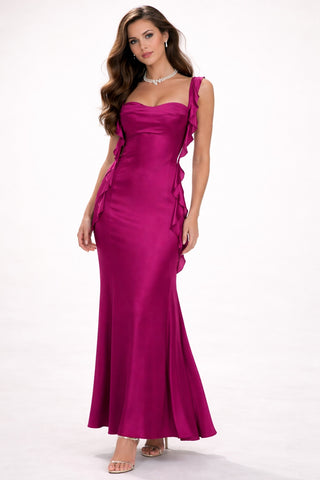caroline Dark fuchsia Dress