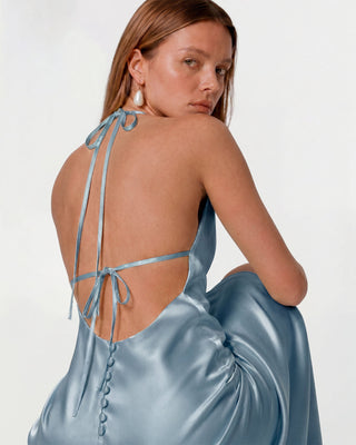 Cindy Baby Blue Maxi Dress
