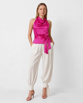 Ember Pink Satin Blouse
