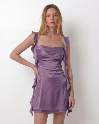 karina purple dress Karina Grimaldi Selene Maxi Dress in Lavender