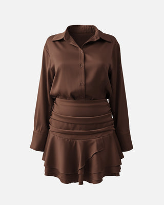 Livia Bi̇tter Brown Dress