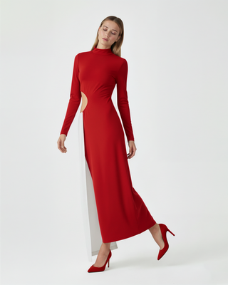Lunera Red White Dress