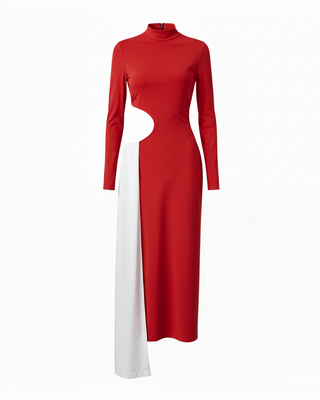 Lunera Red White Dress