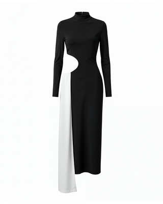 Lunera Black And White Dress
