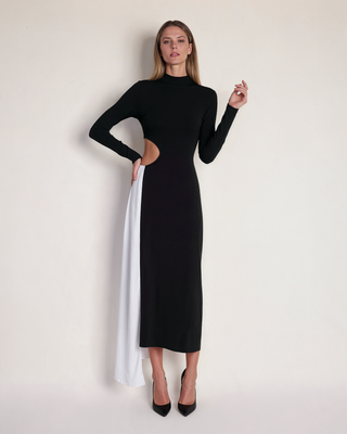 Lunera Black And White Dress