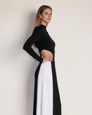Lunera Black And White Dress