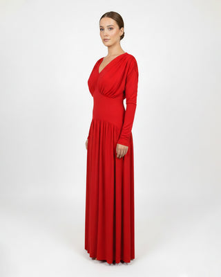 Lynora Coral Red Dress