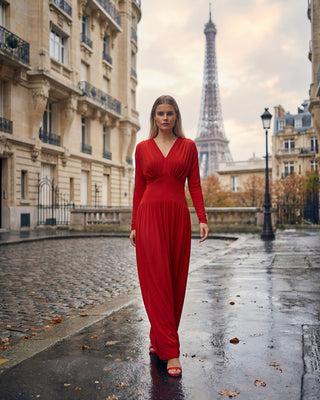 Lynora Mercan Kırmızı Elbise