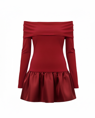 Lyra Wi̇ne Burgundy Dress