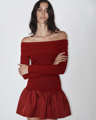 Lyra Wi̇ne Burgundy Dress