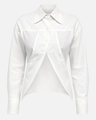 Maris Lace-Up White Linen Co-ord Set
