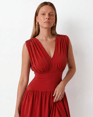 Mira Red Mini Dress