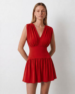 Mira Red Mini Dress