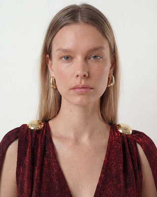 Selene Burgundy Dress