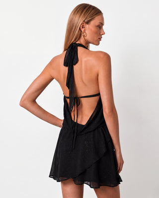 Solea Black Transparent Mini Dress