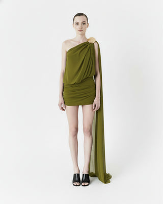 Thaleia Army Green Dress