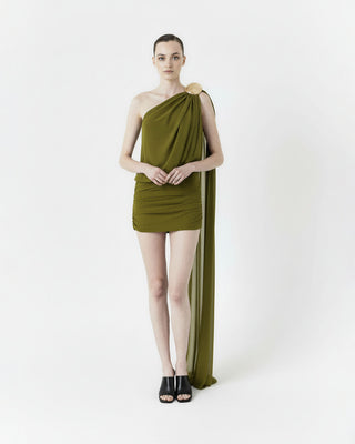 Thaleia Army Green Dress