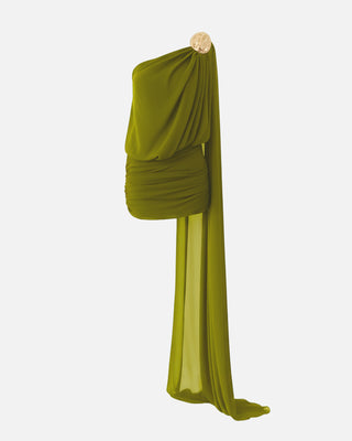 Thaleia Army Green Dress