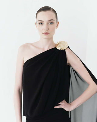 Thaleia Siyah Elbise